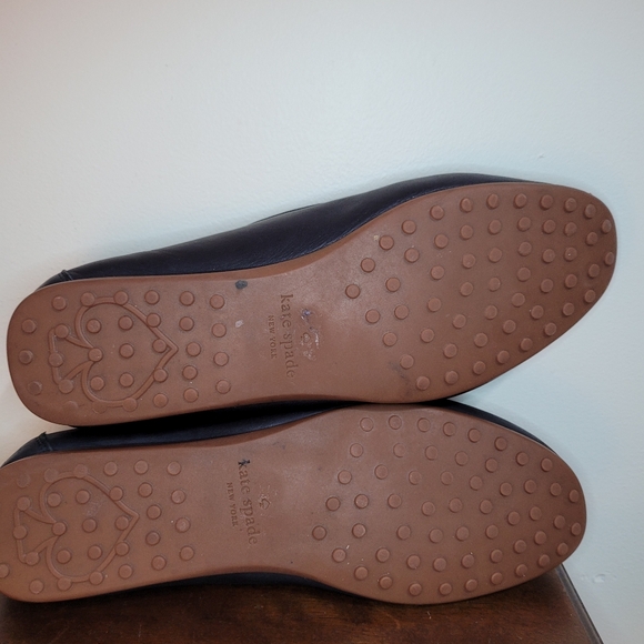 Kate Spade ♠️ Black Carson Loafers 9M Equestrian Horse Bit Gold Accents - Picture 4 of 11